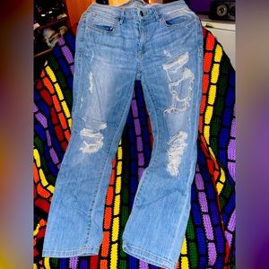 Guess distressed Jeans Size 26” straight leg